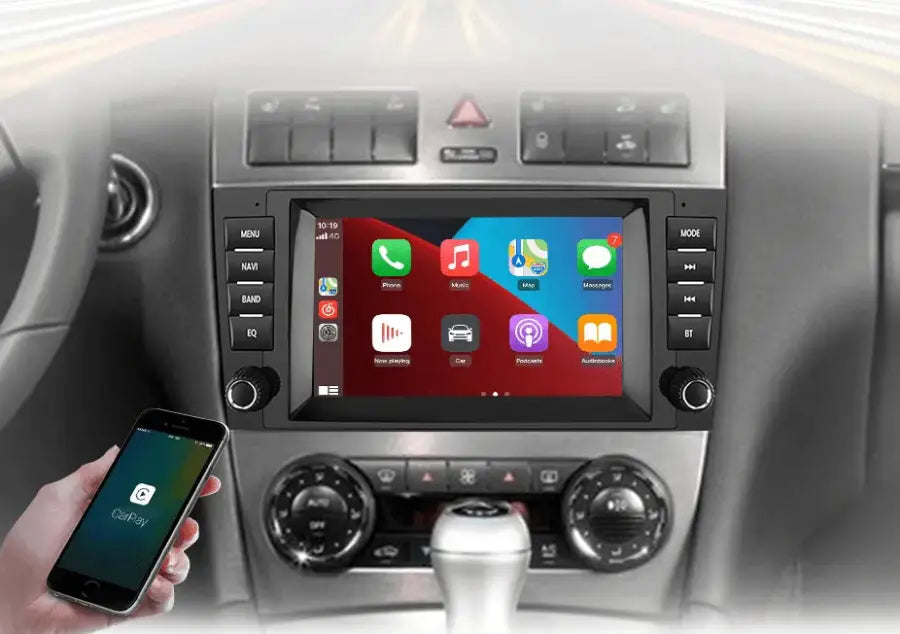 Radio nawigacja Mercedes Benz C-Class W203 W209 C180 W219 2004 - 2011 Carplay Android Auto - Multigenus