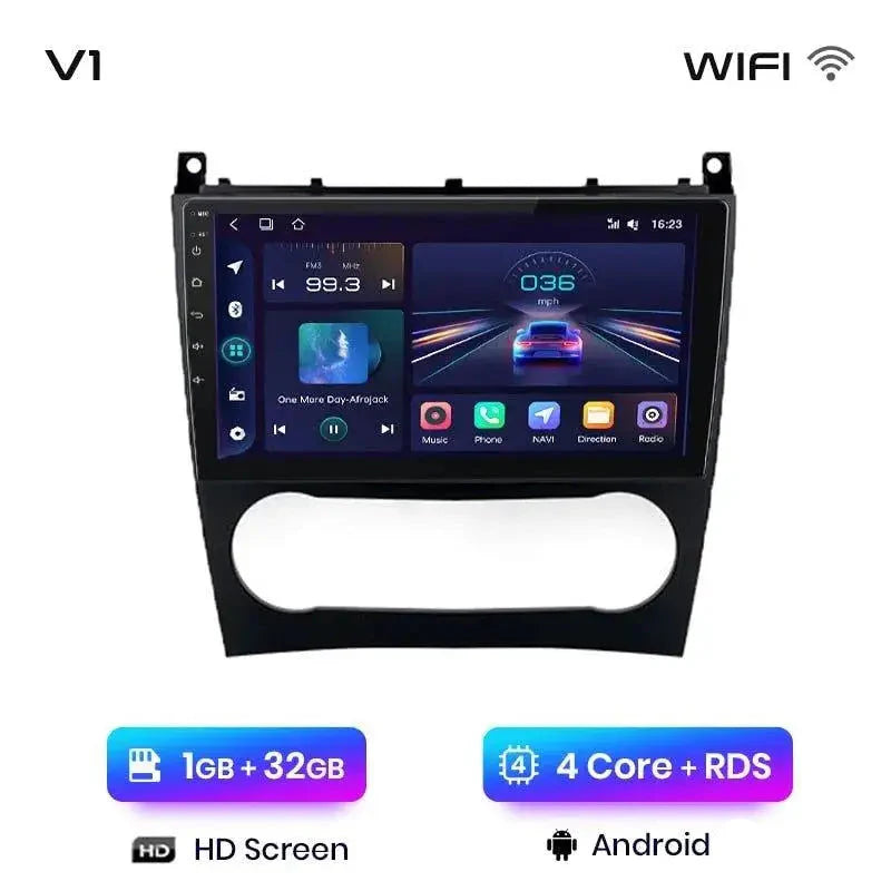 Radio nawigacja Mercedes Benz C W203 lift 2005-2009 Android auto Carplay - Multigenus