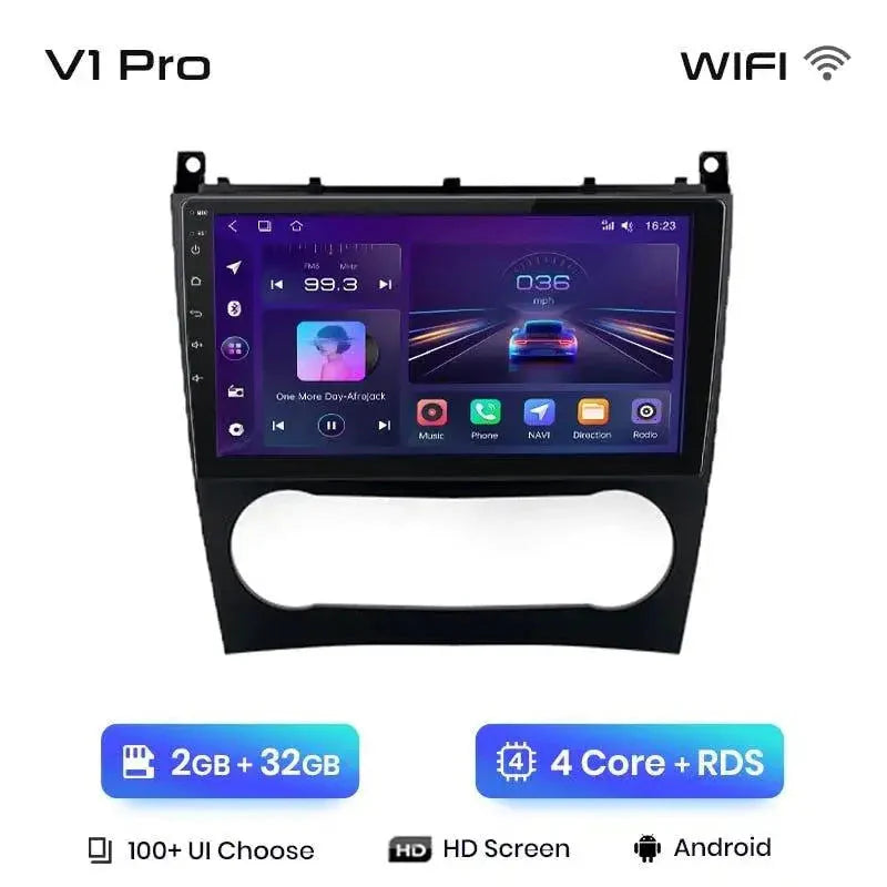 Radio nawigacja Mercedes Benz C W203 lift 2005-2009 Android auto Carplay - Multigenus