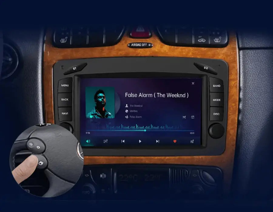 Radio nawigacja Mercedes Benz CLK W209 W203 W463 W208 Carplay Android Auto - Multigenus