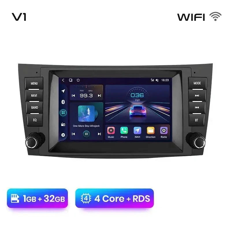 Radio nawigacja Mercedes Benz E-Class W211 W219 E200 E220 E300 Carplay Android auto - Multigenus