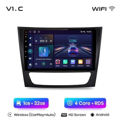 Radio nawigacja Mercedes Benz E W211 E300 od 2002-2010 Android Auto Carplay - Multigenus