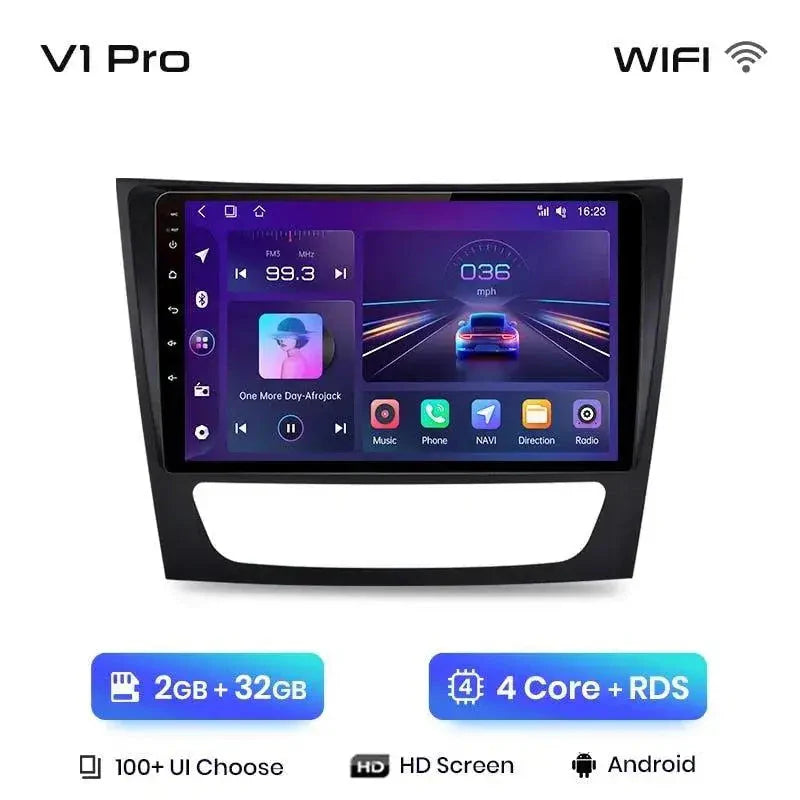 Radio nawigacja Mercedes Benz E W211 E300 od 2002-2010 Android Auto Carplay - Multigenus