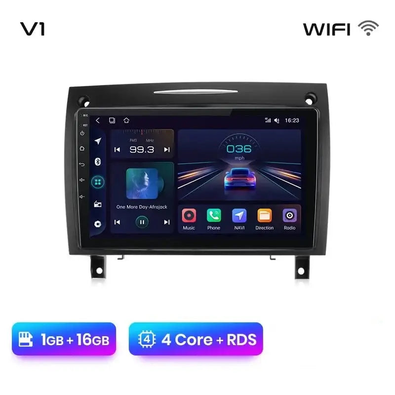 Multimedia Radio V1 z CarPlay i Android Auto dla Mercedes - Benz SLK Klasa R171 (2004 - 2011) – Ulepsz swoje doświadczenie w SLK 200, 280, 300, 350! - Multigenus