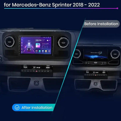 V1Pro AI Voice Radio Multimedialne GPS 2 Din z Android Auto i CarPlay dla Mercedes - Benz Sprinter (2018 - 2022) - Multigenus