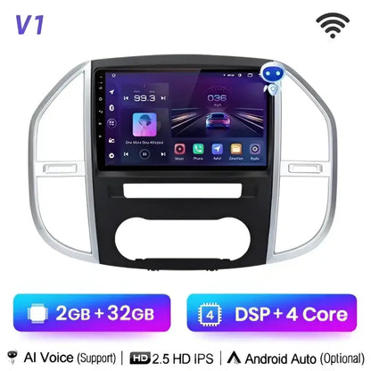 Radio nawigacja Mercedes Benz Vito W447 2014 - 2021 Carplay Android Auto - Multigenus