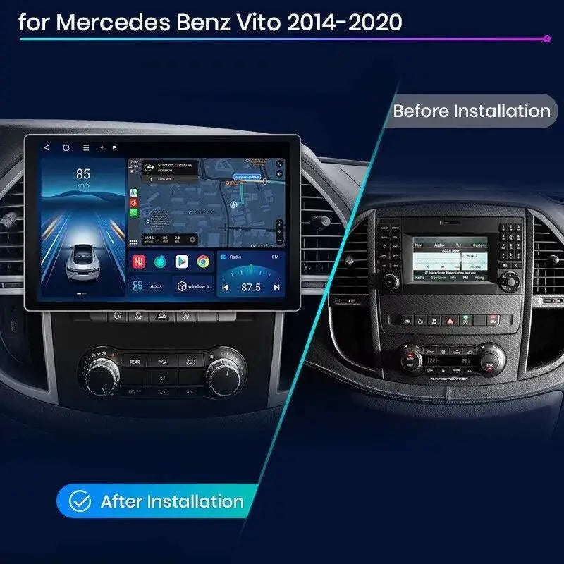 Radio nawigacja Mercedes Benz Vito W447 2014 - 2021 Carplay Android Auto - Multigenus