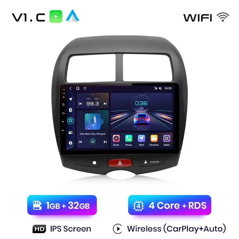 Radio samochodowe do Mitsubishi ASX 2010 - 2016 | Bezprzewodowy CarPlay i Android Auto | Zaawansowany system multimedialny - Multigenus