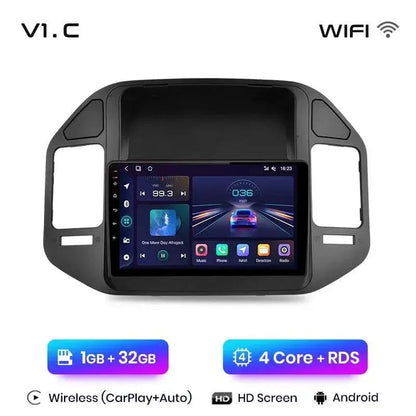 Radio nawigacja Mitsubishi Pajero V60 V68 V73 od 1999-2006 Android Auto Carplay - Multigenus