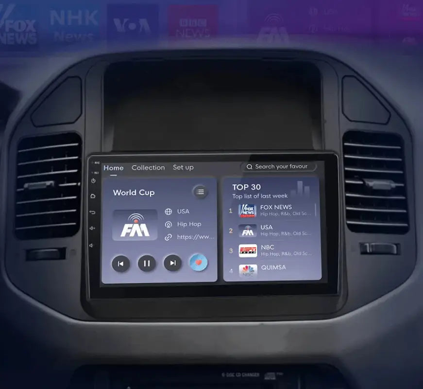 Radio nawigacja Mitsubishi Pajero V60 V68 V73 od 1999-2006 Android Auto Carplay - Multigenus