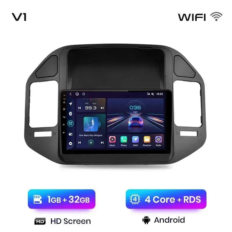 Radio nawigacja Mitsubishi Pajero V60 V68 V73 od 1999-2006 Android Auto Carplay - Multigenus