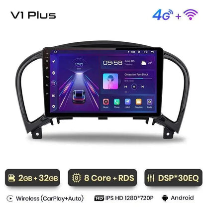 Radio nawigacja Nissan Juke YF15 2010 - 2014 Carplay Android Auto - Multigenus