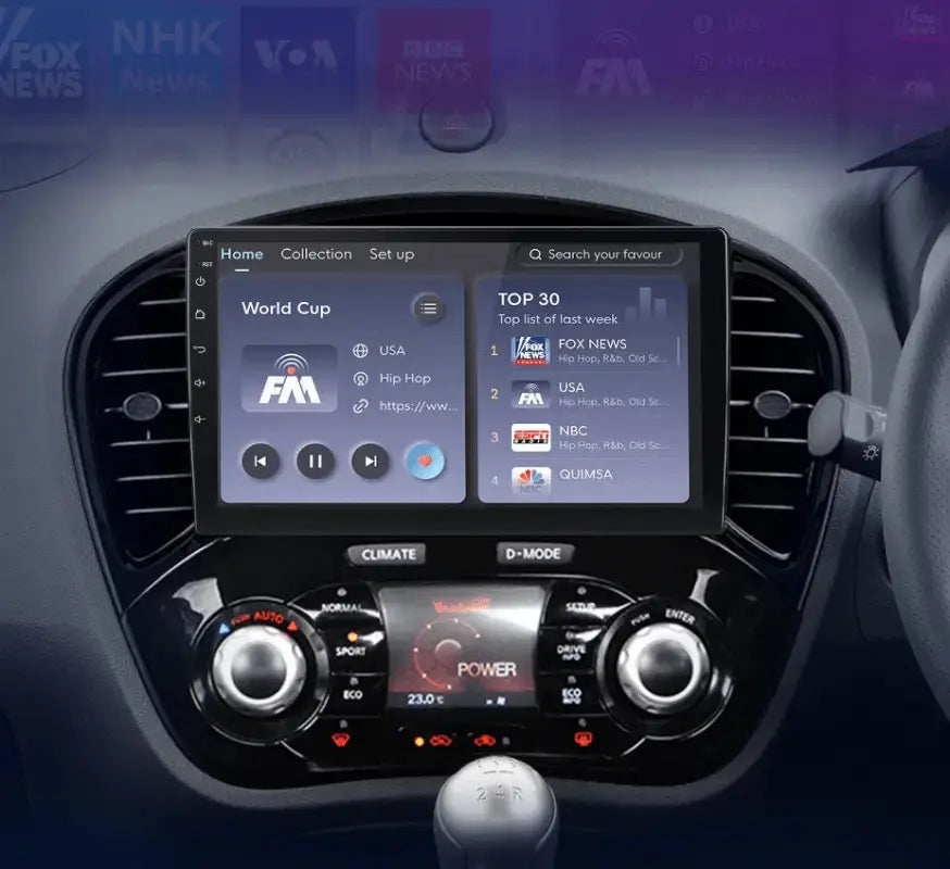 Radio nawigacja Nissan Juke YF15 2010 - 2014 Carplay Android Auto - Multigenus