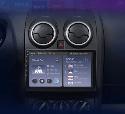 Radio nawigacja Nissan Qashqai J10 2006 - 2013 Android Auto Carplay - Multigenus