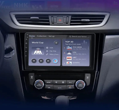 Radio nawigacja Nissan Qashqai J11 Nissan X trail T32 2014-2017 Android Auto Carplay - Multigenus