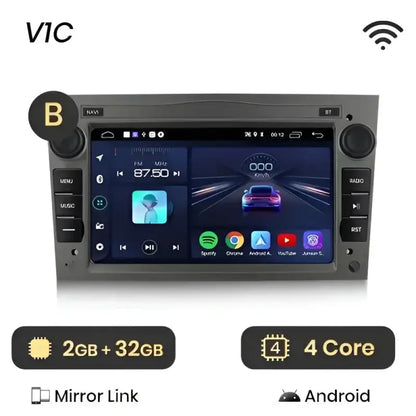Radio nawigacja Opel Astra H Vectra C Antara Zafira Corsa C D Vivaro Meriva Android Auto Carplay - Multigenus