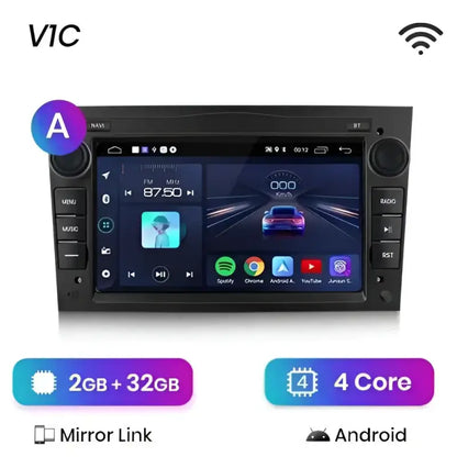 Radio nawigacja Opel Astra H Vectra C Antara Zafira Corsa C D Vivaro Meriva Android Auto Carplay - Multigenus
