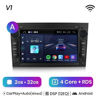 Radio nawigacja Opel Astra H Vectra C Antara Zafira Corsa C D Vivaro Meriva Android Auto Carplay - Multigenus