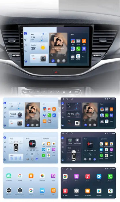 Radio dla Opel Astra K 2015 - 2019 – Bezprzewodowe CarPlay i Android Auto - Multigenus