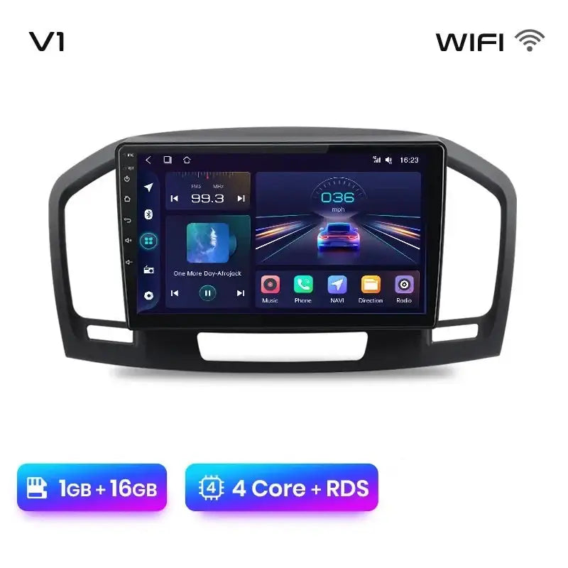Radio Samochodowe V1 Plus dla Buick Regal i Opel Insignia (2009 - 2013) - Bezprzewodowy CarPlay i Android Auto - Odtwarzacz DVD 2 DIN - Multigenus