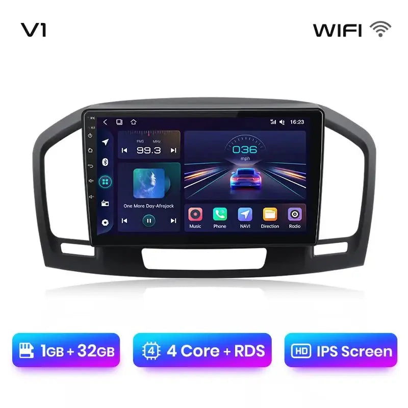 Radio Samochodowe V1 Plus dla Buick Regal i Opel Insignia (2009 - 2013) - Bezprzewodowy CarPlay i Android Auto - Odtwarzacz DVD 2 DIN - Multigenus