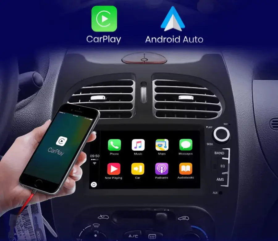 Radio nawigacja PEUGEOT 206 206CC 206SW 2001-2016 Android Auto Carplay - Multigenus