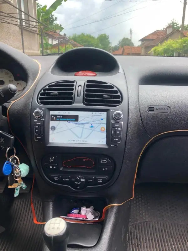 Radio nawigacja PEUGEOT 206 206CC 206SW 2001-2016 Android Auto Carplay - Multigenus