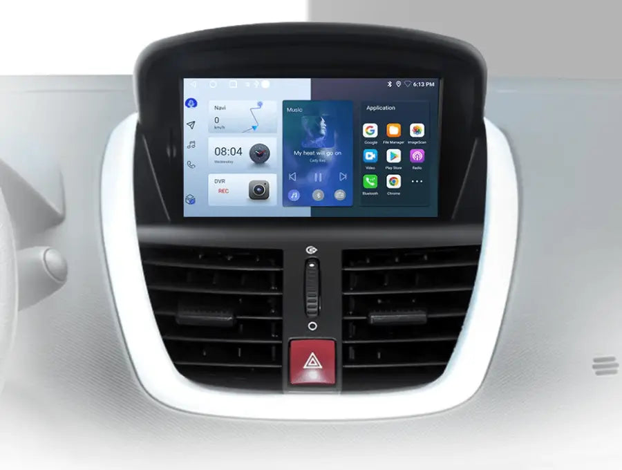Radio dla Peugeot 207 207CC 2006 - 2015 – Bezprzewodowy CarPlay i Android Auto - Multigenus