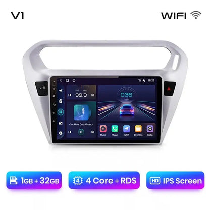 Radio do Peugeot 301 i Citroën Elysee 2013 - 2018 (2DIN) Bezprzewodowy CarPlay i Android Auto - Multigenus