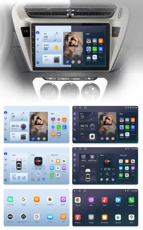 Radio do Peugeot 301 i Citroën Elysee 2013 - 2018 (2DIN) Bezprzewodowy CarPlay i Android Auto - Multigenus