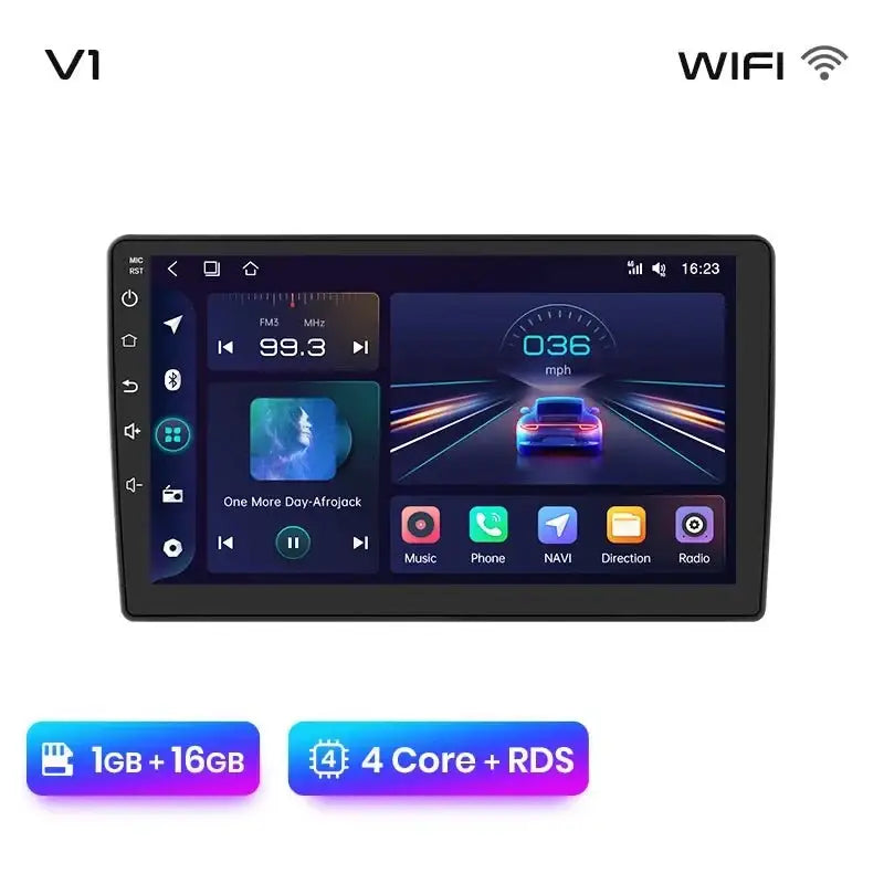 Radio samochodowe V1 Plus do Peugeot 407 (2004 - 2011) z bezprzewodowym CarPlay i Android Auto – Bez 2DIN DVD - Multigenus