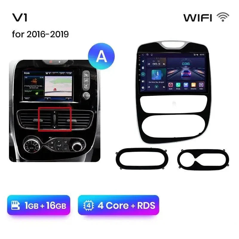 Radio nawigacja Renault Clio 4 ZOE 2016 - 2019 Carplay Android Auto - Multigenus