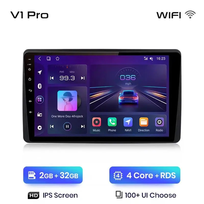 1Pro 4G Android Auto Radio Samochodowe dla Renault Duster/Dacia HM2/Arkana (2019 - 2021) z CarPlay i Systemem Multimedialnym GPS - Multigenus