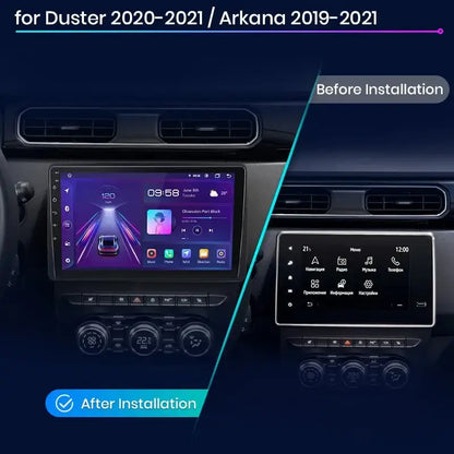 1Pro 4G Android Auto Radio Samochodowe dla Renault Duster/Dacia HM2/Arkana (2019 - 2021) z CarPlay i Systemem Multimedialnym GPS - Multigenus