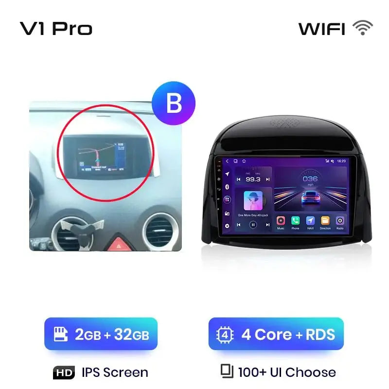 Radio Samochodowe V1 Plus do Renault Koleos (2008 - 2016) – Bezprzewodowy CarPlay i Android Auto | Ulepszony System Inteligentny - Multigenus