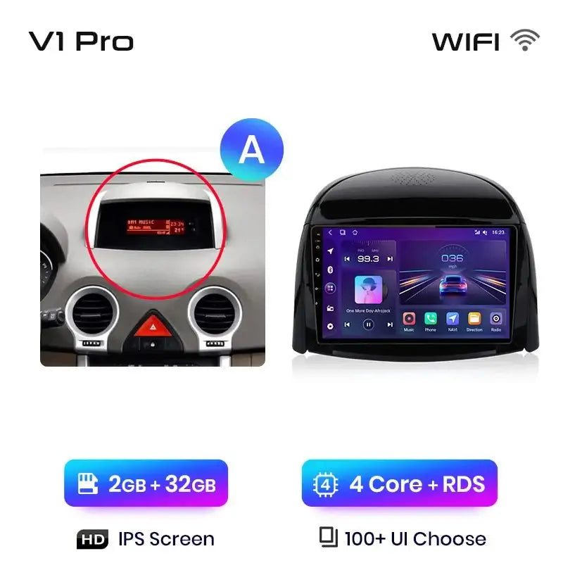 Radio Samochodowe V1 Plus do Renault Koleos (2008 - 2016) – Bezprzewodowy CarPlay i Android Auto | Ulepszony System Inteligentny - Multigenus