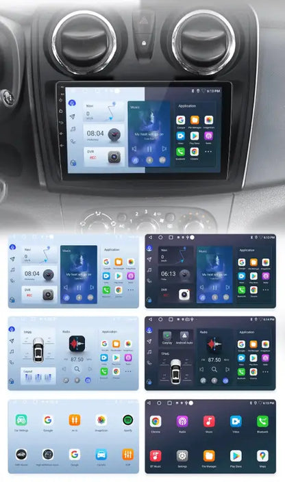Radio nawigacja Renault Logan 2 Sandero 2014-2019 Android Auto Carplay - Multigenus