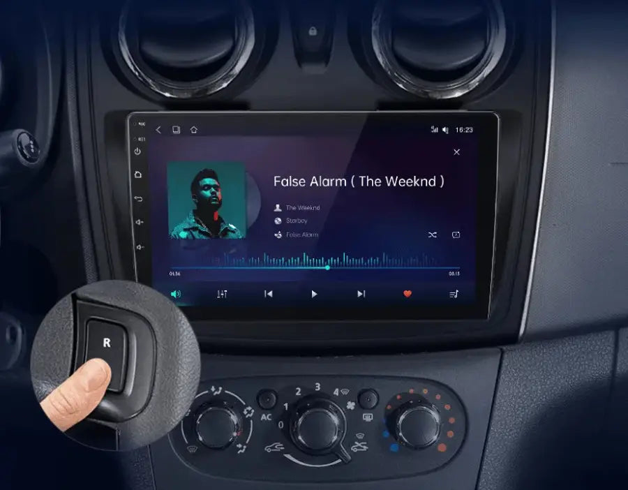 Radio nawigacja Renault Logan 2 Sandero 2014-2019 Android Auto Carplay - Multigenus