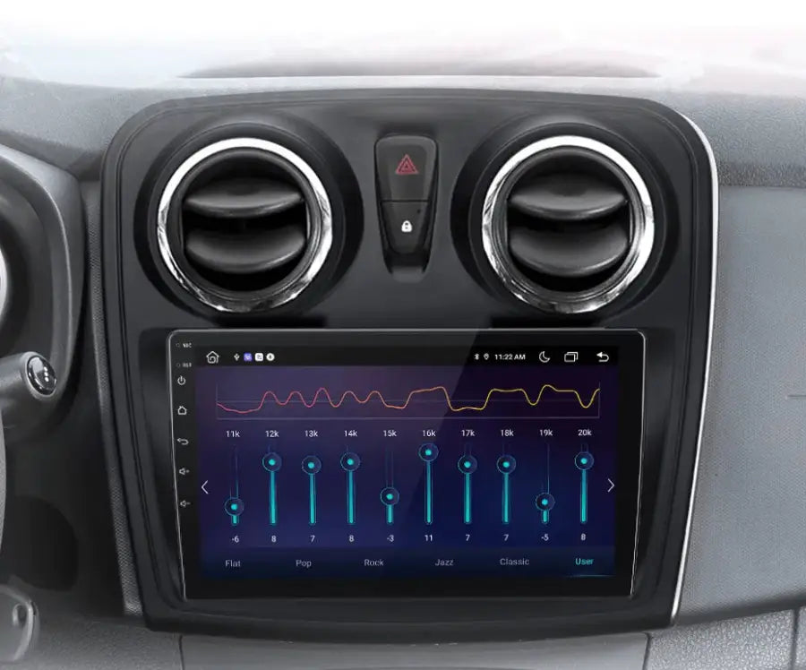 Radio nawigacja Renault Logan 2 Sandero 2014-2019 Android Auto Carplay - Multigenus