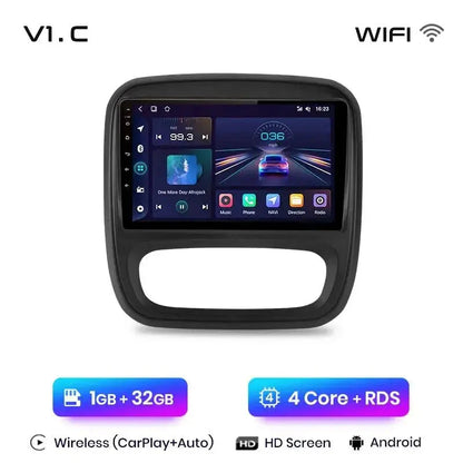 Radio nawigacja Renault Trafic 3 2014-2021 Opel Vivaro B 2014-2018 Android Auto Carplay - Multigenus