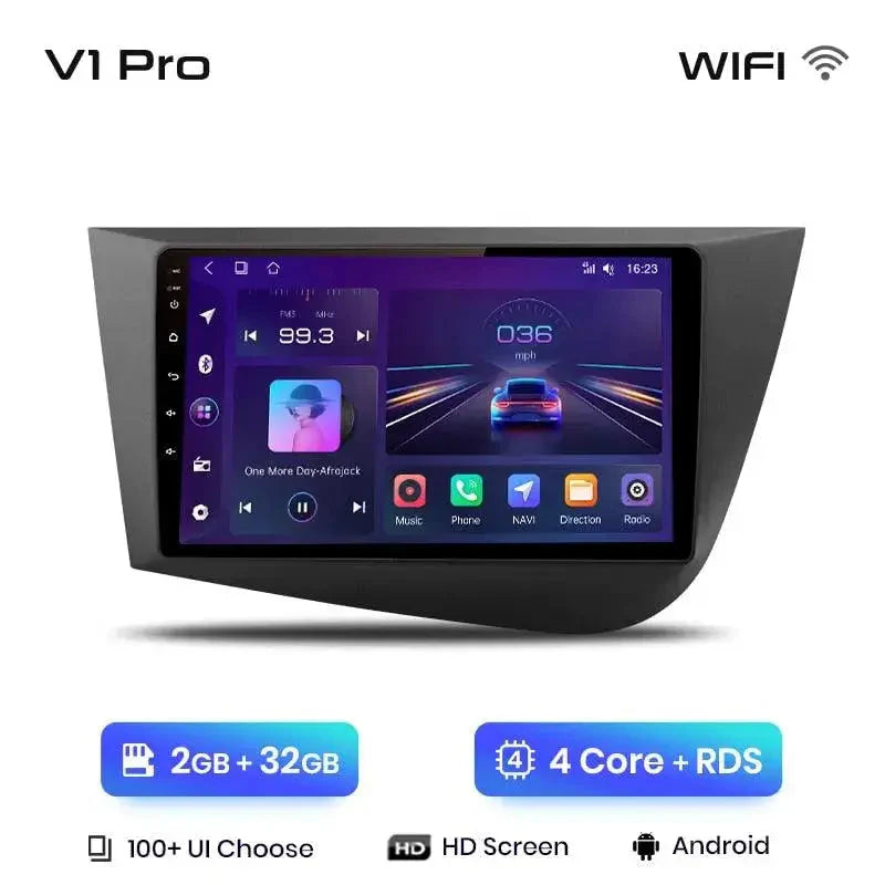 Radio nawigacja Seat Leon MK2 2005-2012 4G Carplay Android auto - Multigenus