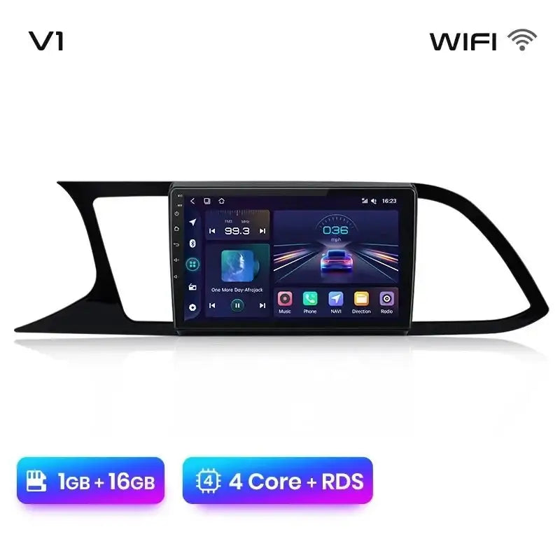 Radio dla Seat Leon MK3 od 2012 - 2020 Multimedia GPS 4G Android Auto i Wireless CarPlay - Multigenus