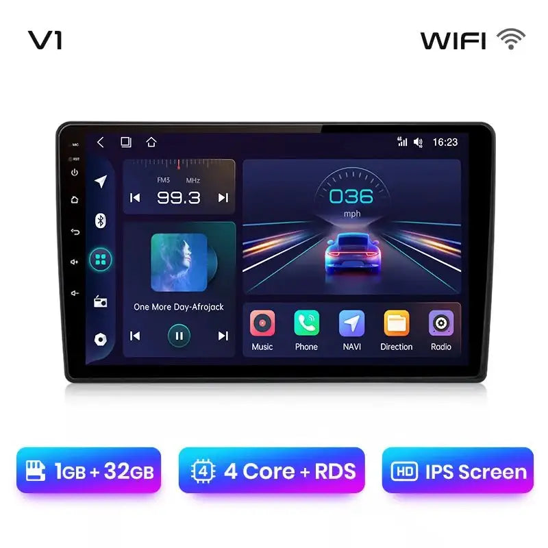Radio Samochodowe V1 Plus do Skody Fabia 2 (2007 - 2014) – Bezprzewodowy CarPlay i Android Auto – System Multimedialny 2 DIN - Multigenus