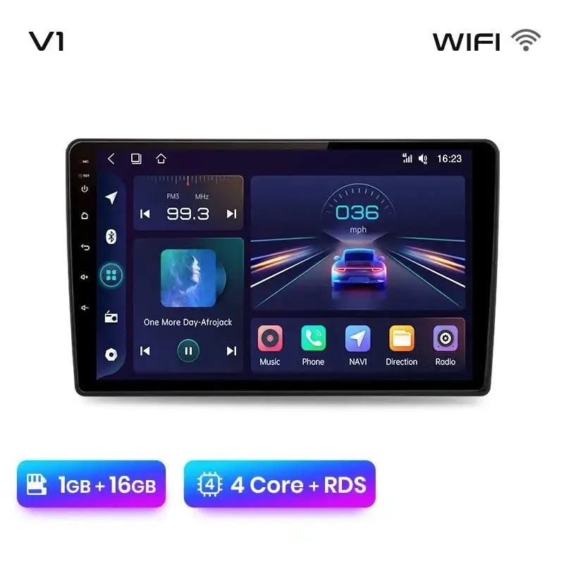 Radio Samochodowe V1 Plus do Skody Fabia 2 (2007 - 2014) – Bezprzewodowy CarPlay i Android Auto – System Multimedialny 2 DIN - Multigenus