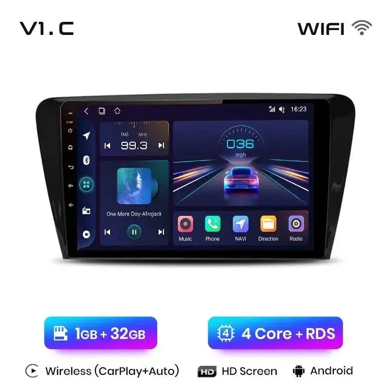 Radio nawigacja SKODA Octavia 3 A7 2013 - 2018 Carplay Android Auto - Multigenus
