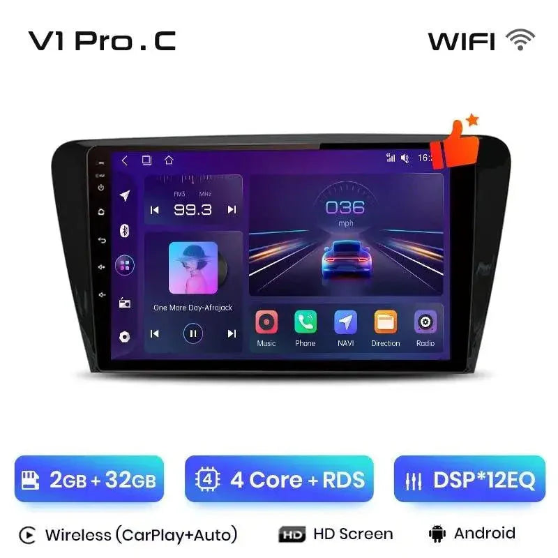 Radio nawigacja SKODA Octavia 3 A7 2013 - 2018 Carplay Android Auto - Multigenus