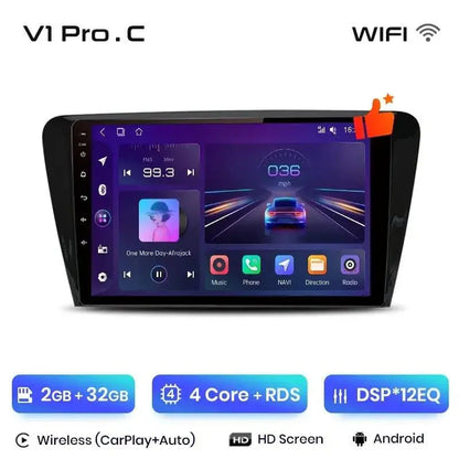 Radio nawigacja SKODA Octavia 3 A7 2013 - 2018 Carplay Android Auto - Multigenus