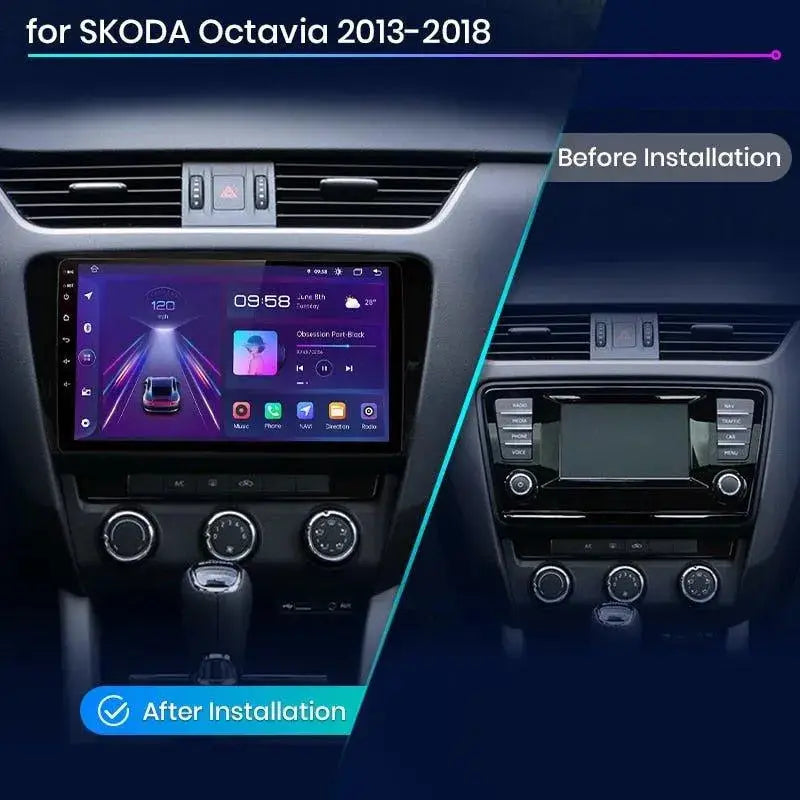 Radio nawigacja SKODA Octavia 3 A7 2013 - 2018 Carplay Android Auto - Multigenus