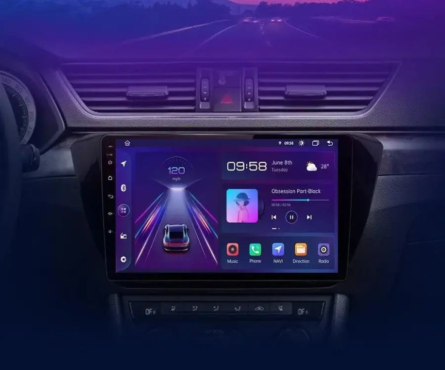 Radio nawigacja Skoda Superb 3 2015-2019 CarPlay Android Auto - Multigenus