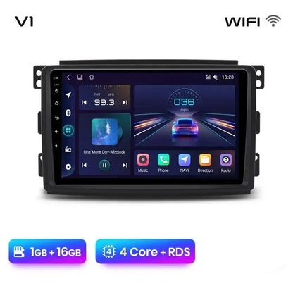Radio nawigacja Smart Fortwo 2005 - 2010 Android Auto GPS Carplay - Multigenus